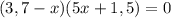 (3,7-x)(5x+1,5)=0\\