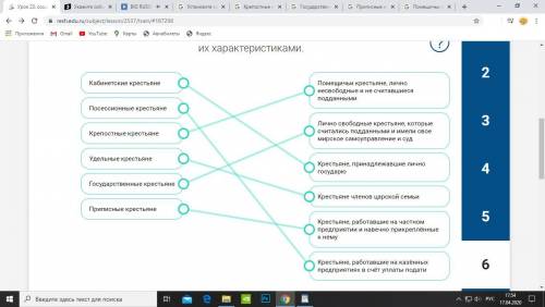 Установите соответствие между основными категориями крестьян и их характеристиками​