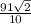 \frac{91\sqrt{2} }{10}