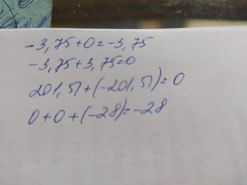 Найди значение выражения ((-3,75+0)+3,75)+(201,51+(-201,51))+(-28).=