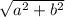 \sqrt[]{a^{2} + b^{2}}