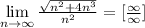 \lim\limits_{n\to\infty} \frac{\sqrt{n^2 + 4n^3}}{n^2} = [\frac{\infty}{\infty}]