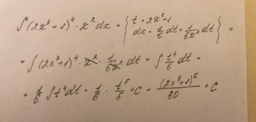 Найдите интеграл ∫(2х^3+1)^4* х^2dx​