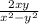 \frac{2xy}{x^{2}-y^{2} }