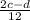 \frac{2c-d}{12}