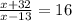 \frac{x+32}{x-13} =16