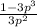 \frac{1-3p^3}{3p^2}