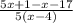 \frac{5x+1-x-17}{5(x-4)}