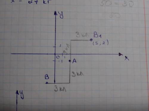 При симметрии относительно точки A (2; –1) точка B (–1; –5) отображается в точку B1. Определите коор