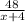 \frac{48}{x+4}