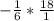 -\frac{1}{6} *\frac{18}{1}