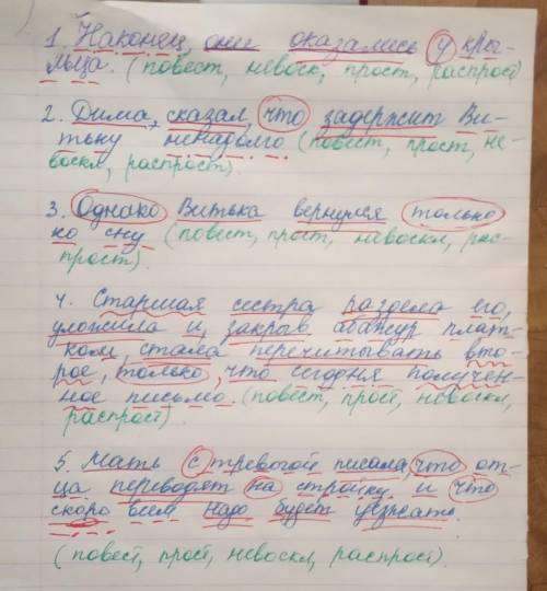 Синтаксический анализ. Прочитайте текст:(1) Наконец, они оказались у крыльца. (2)Дима сказал, что за