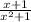 \frac{x + 1}{x {}^{2} + 1}