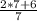 \frac{2*7+6}{7}