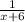 \frac{1}{x+6}