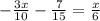 -\frac{3x}{10} - \frac{7}{15} = \frac{x}{6}