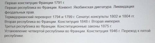 Составьте в тетради план ответа по теме значение великой французской революции