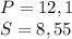 P=12,1\\S=8,55