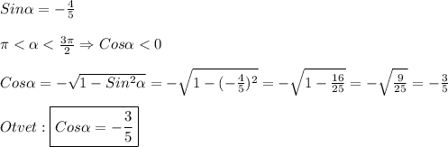 Sin\alpha=-\frac{4}{5}\\\\\pi