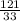 \frac{121}{33}