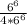 \frac{6^6}{4*6^6}