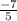 \frac{-7}{5}