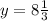 y = 8 \frac{1}{3}