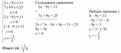 Задание: Как нужно правильно оформлять системы уравнений методом сложения? За спам буду блокировать