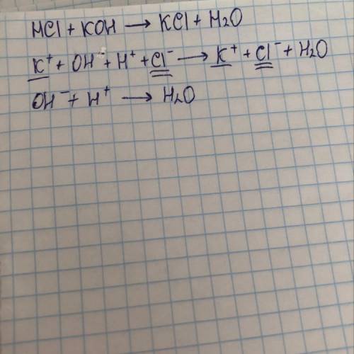 1).Составить молекулярное уравнение между соляной кислотой и гидроксидом калия.Расставить коэффициен