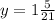 y=1\frac{5}{21}