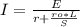 I=\frac{E}{r+\frac{ro*L}{S}}