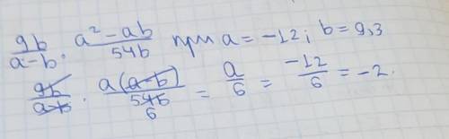 У выражение И найдите его значение при a = -12, b= 9,3