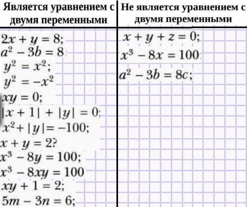 распределить их по столбикам