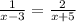 \frac{1 }{x - 3} = \frac{2}{x + 5}