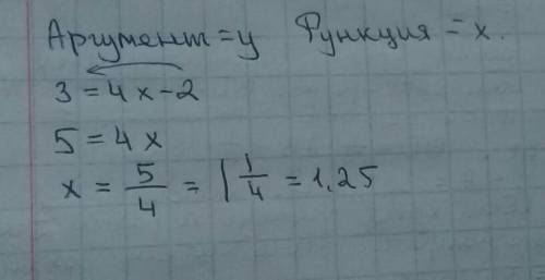 Найдите значение функции y=4x-2 при значении аргумента, равном 3​