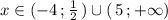 x\in (-4\, ;\frac{1}{2}\, )\cup (\, 5\, ;+\infty )