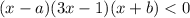 (x-a)(3x-1)(x+b)