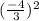 (\frac{-4}{3}) ^{2}