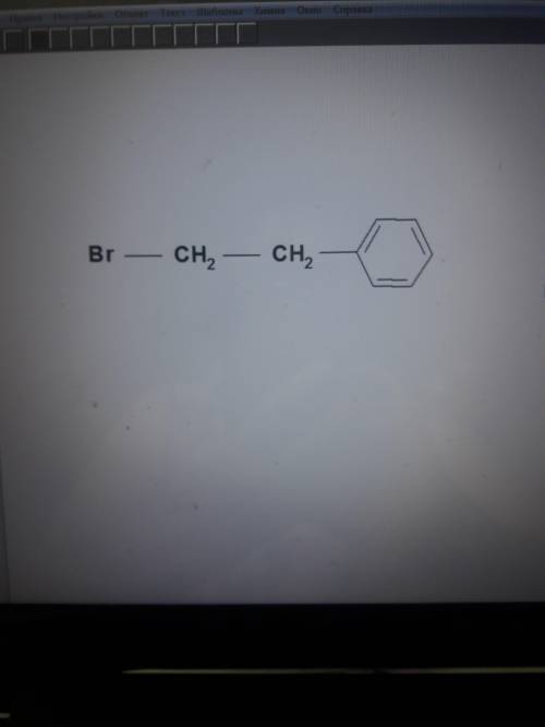 Напишите формулу 1-бром 2-фенилэтана