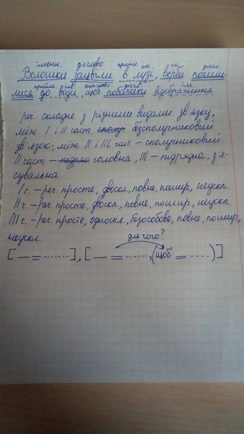 Речення для розбору:Волошки зацвіли в лузі,верби похилилися до води,щоб побачити в ній своє відображ