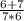 \frac{6+7}{7*6}