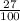 \frac{27}{100}