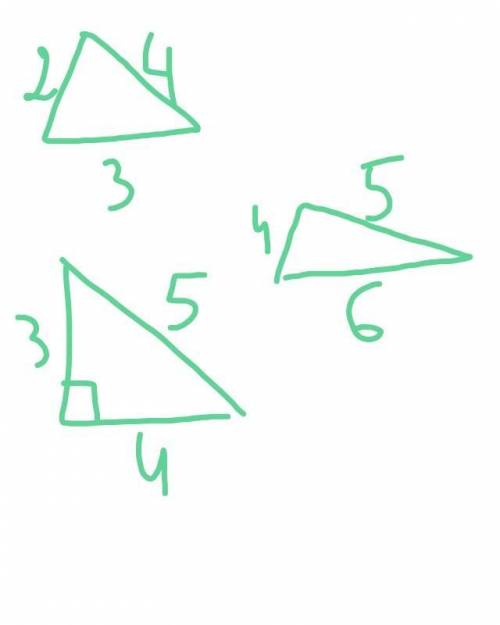 17. Постройте треугольник с данными сторонами a, b и C,если: 1) а = 2 см, b = 3 см, с = 4 см; 2) а =