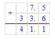 Вычислите (в столбик): а) 2,281−1,71 б) 7,5+33,6 в) 47,5⋅10,8 г) 26,0195∶6,5