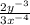 \frac{2y^{-3} }{3x^{-4} }