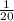 \frac{1}{20\\}