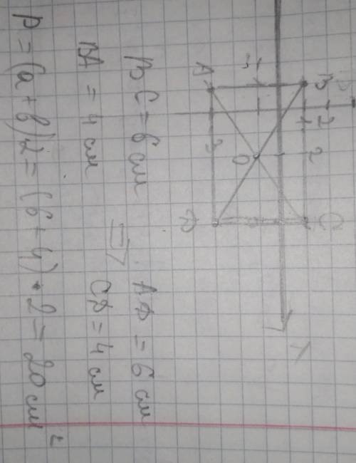 Даны координаты трех вершин прямоугольника ABCD: A(-1;-3); C(5;1) и D (5;-3). 1. Начертите этот прям