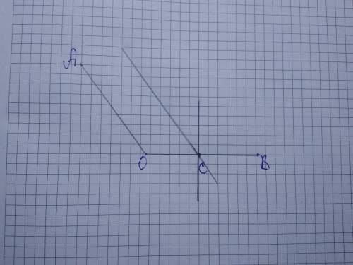 ть як найшвидяе Накресліть тупий кут АОВ позначте на його стороні ОВ точку С. Проведіть через точку
