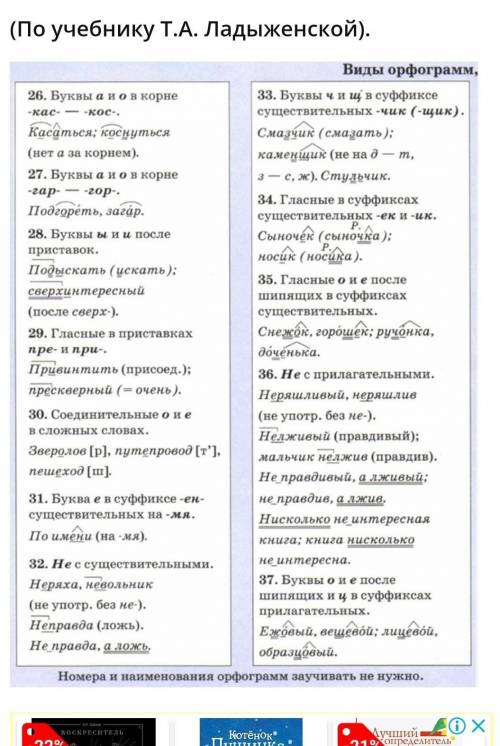 Написать список орфограмм 6 Кл. Дайте ответ