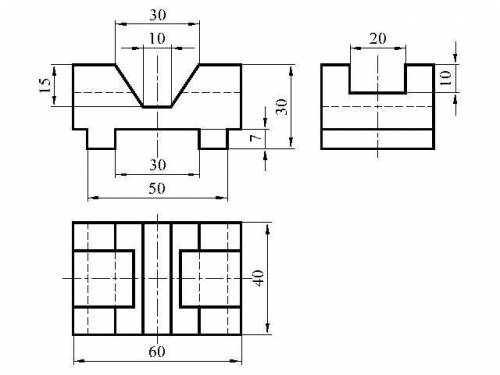 Начертить три вида детали. Help me, please! ​